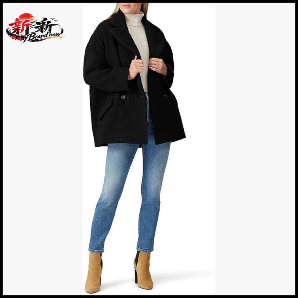 Pea Coat With Partial Lining, Fitted Style, Hand Wash Only